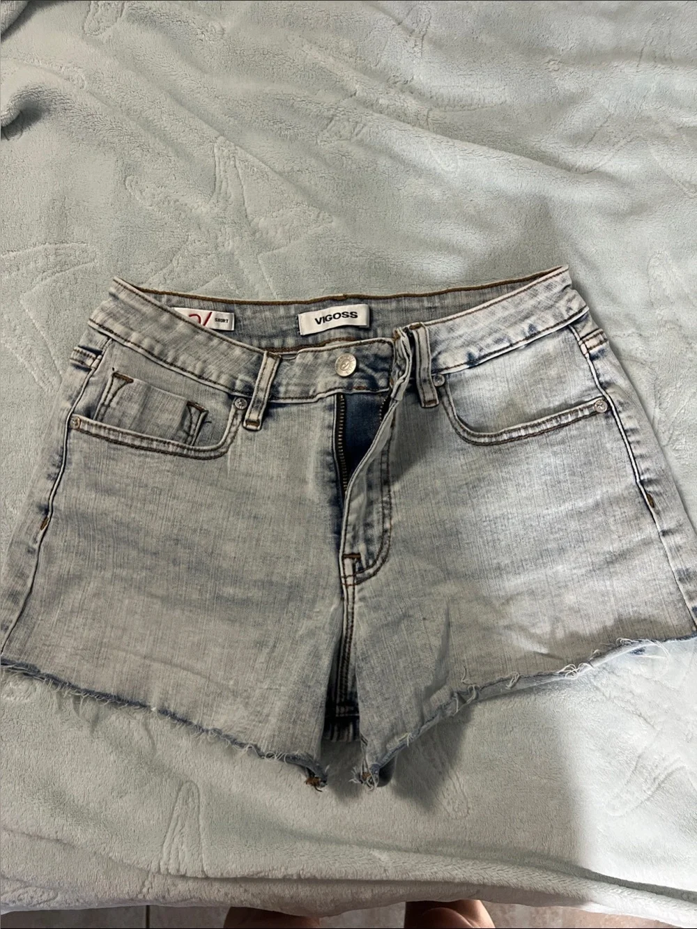 Vigoss Light Wash Denim Cutoff Shorts